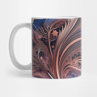 Other Worldly Designs- nebulas, stars, galaxies, planets with feathers Mug